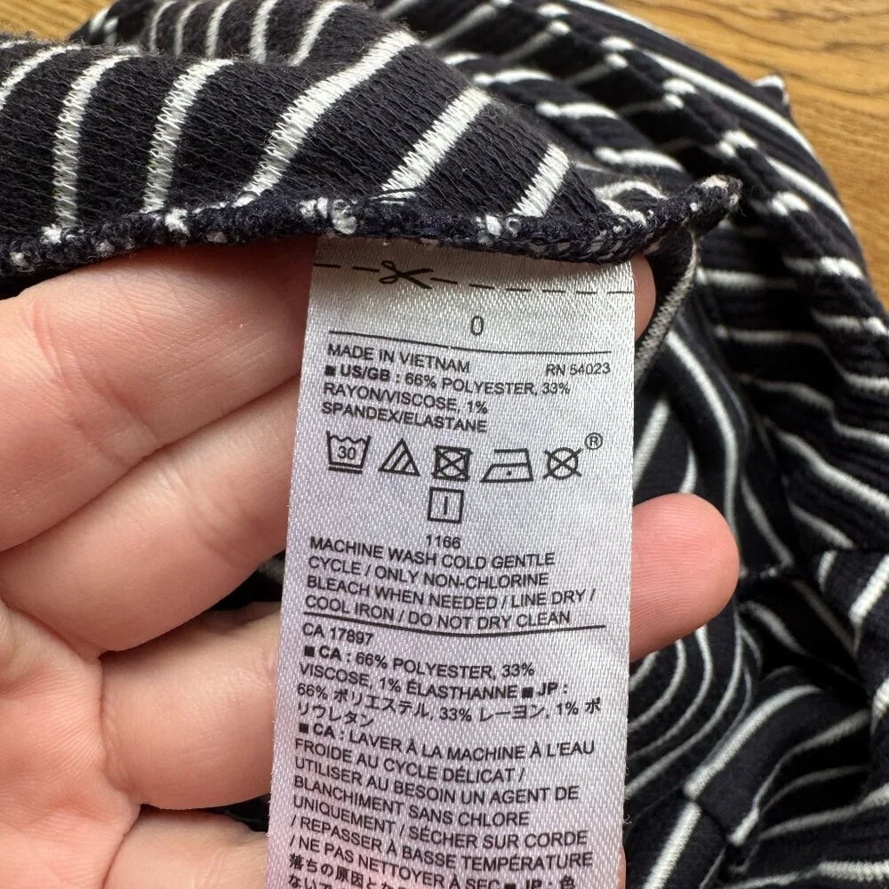 Banana Republic Asymmetrical Striped Skirt Size 0